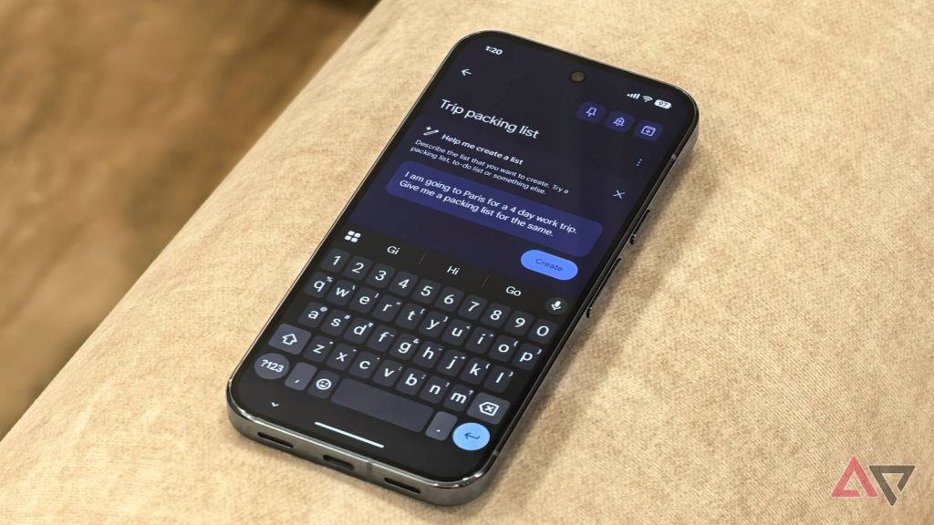 I let Gemini manage my Google Keep notes; it saved me hours of planning